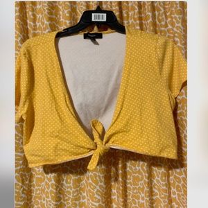 Forever21 Plus Size Tie Crop Top